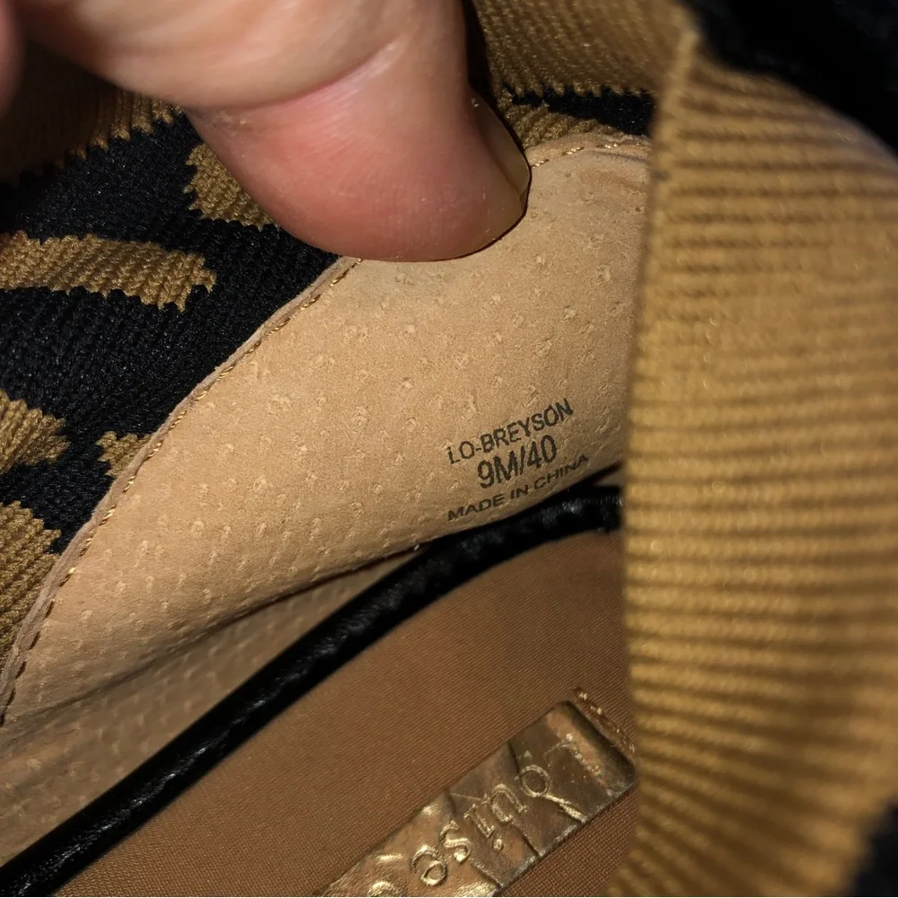 Sz 9 Louise et Cie Leopard Print Lo Breyson Sock Sneaker